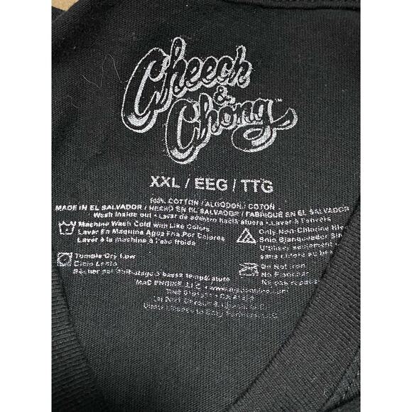 Cheech & Chong Kings of Smoke Mens 2XL Black T-Shirt 22.5x28 - Picture 6 of 9